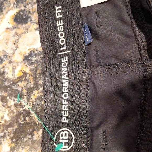 F mens HB solid black loose fit cargo 2 in 1 pants size 54/30 - Picture 3 of 5